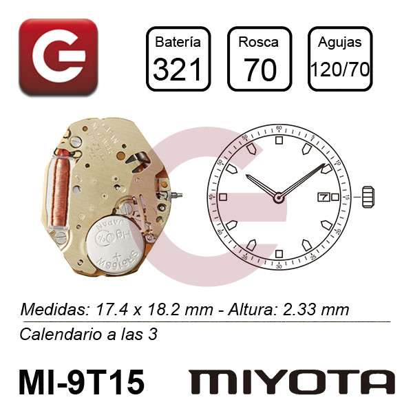 MIYOTA 9T15 