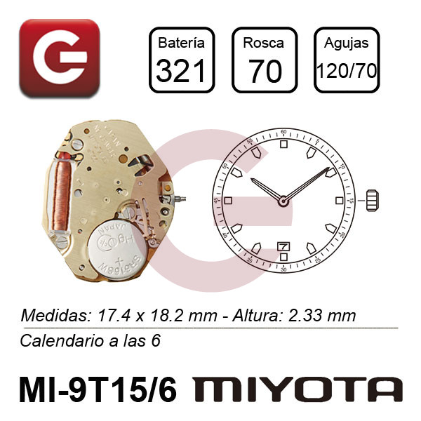 MIYOTA 9T15/6