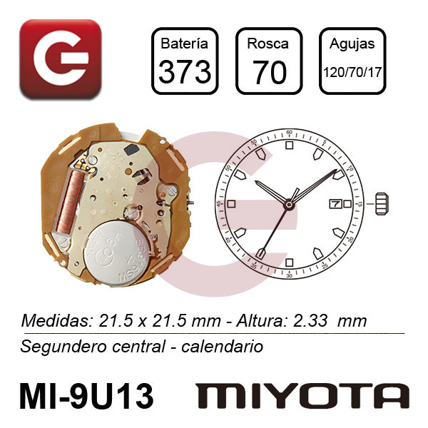 MIYOTA 9U13