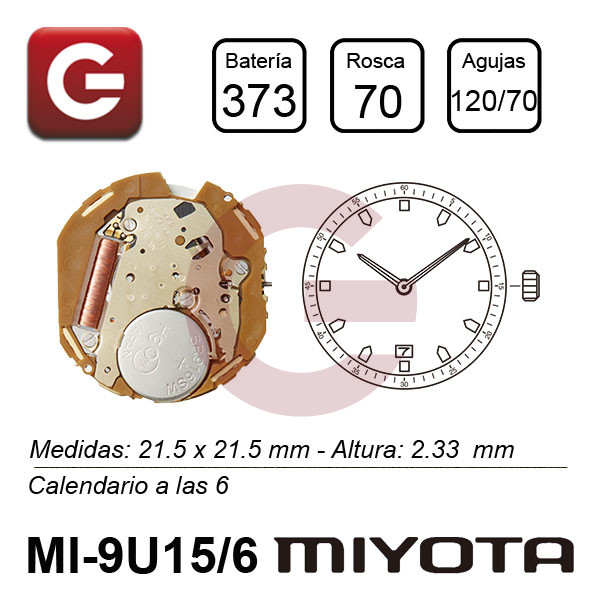 MIYOTA 9U15/6