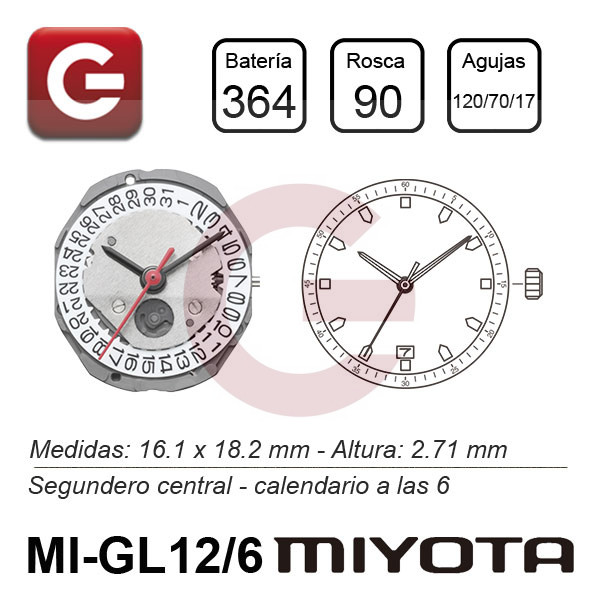 MIYOTA GL10/6 - GL12/6 