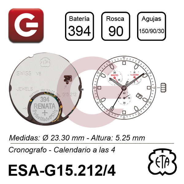 ESA G15.212 CALENDARIO A LAS 4 