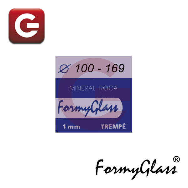MINERAL PLANO GROSOR 1.00 mm - DIÁMETRO Ø 100 - 169