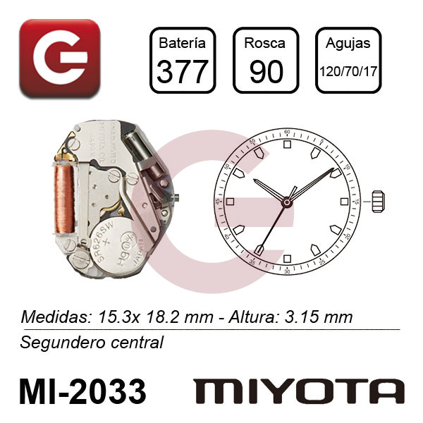 MIYOTA 2033