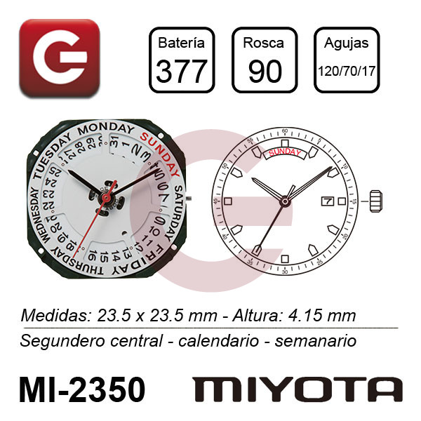 MIYOTA 2350