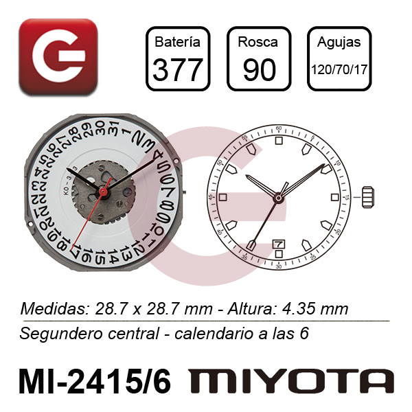 MIYOTA 2415/6