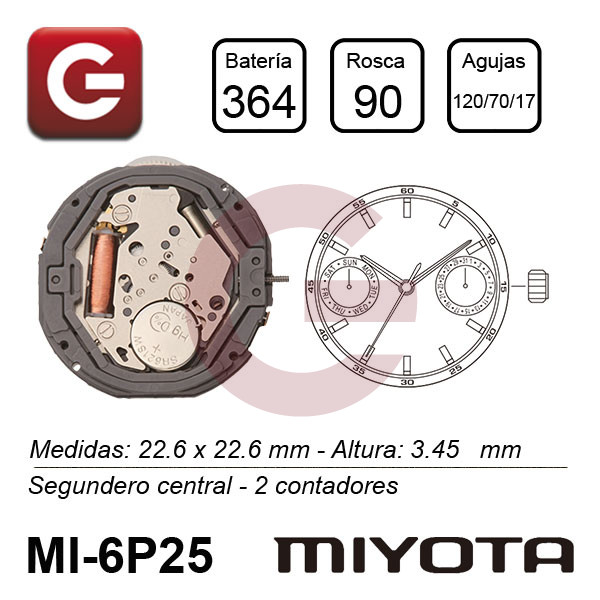 MIYOTA 6P25