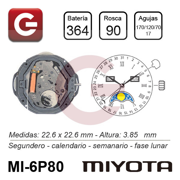 MIYOTA 6P80