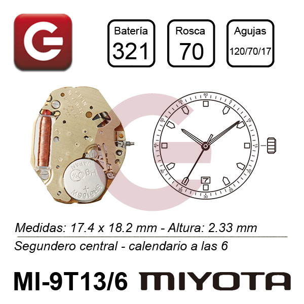 MIYOTA 9T13/6