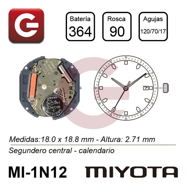 MIYOTA 1N12