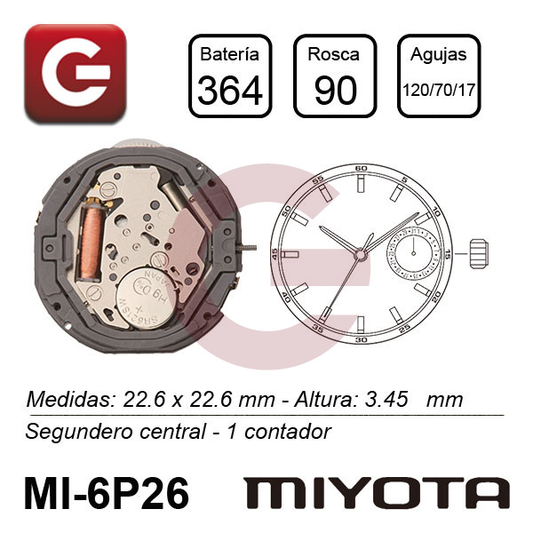 MIYOTA 6P26