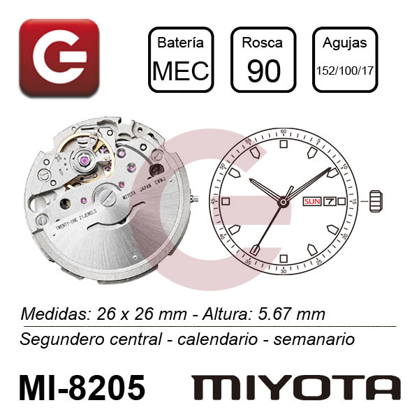 MIYOTA 8205 