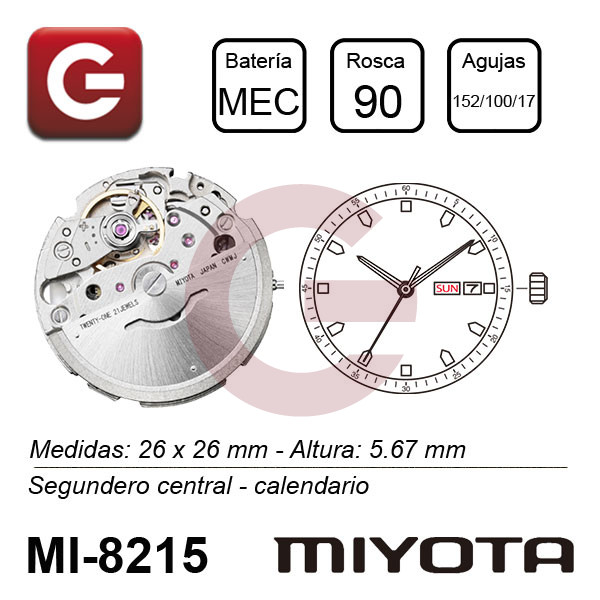 MIYOTA 8215 