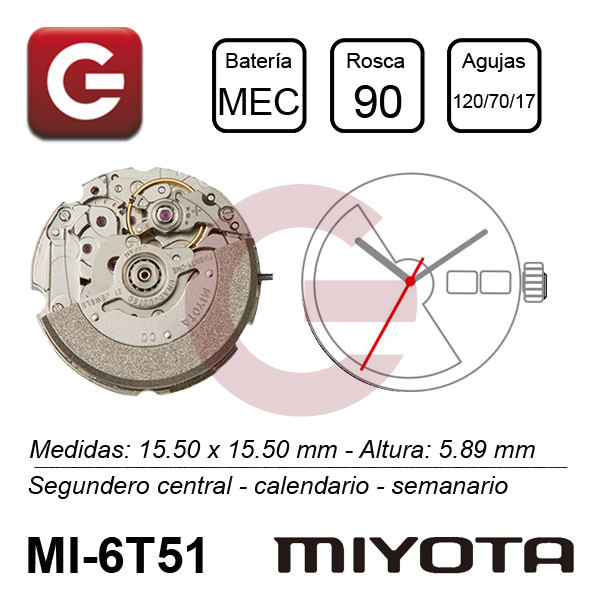 MIYOTA 6T51 MIYOTA 6T51