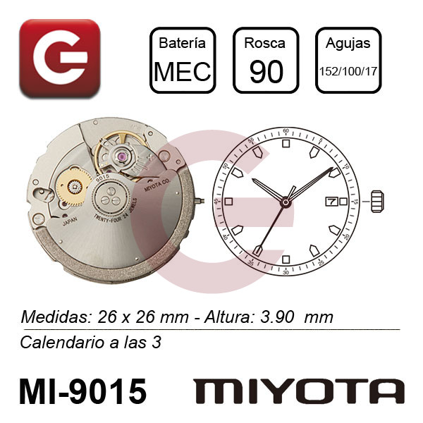 MIYOTA 9015