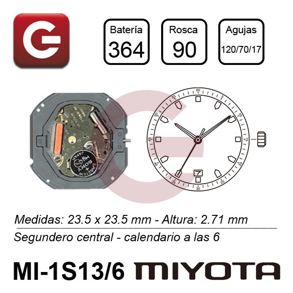 MIYOTA 1S13/6