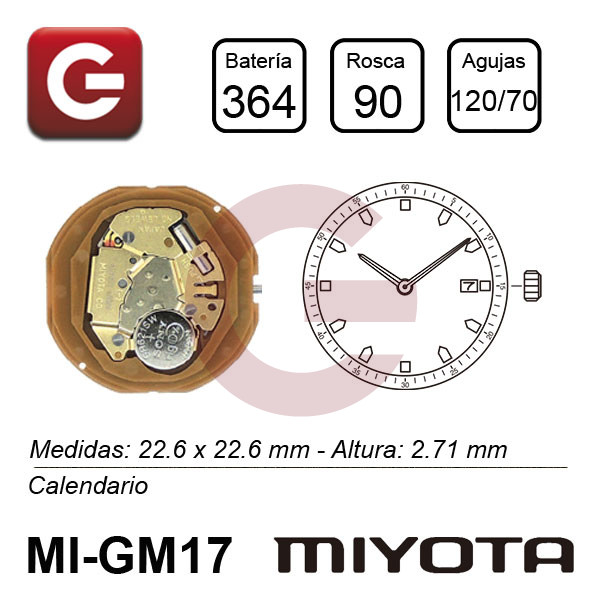 MIYOTA GM17