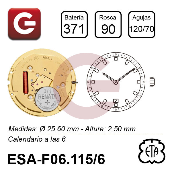 ESA F06.115/6 SIN SEGUNDERO