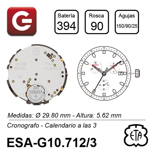 ESA G10.712 CALENDARIO A LAS 3