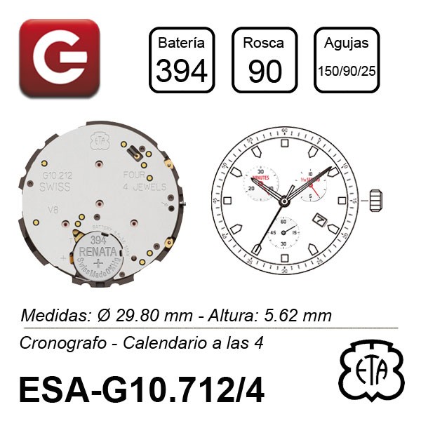 ESA G10.712 CALENDARIO A LAS 4