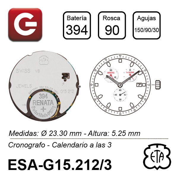 ESA G15.212 CALENDARIO A LAS 3 