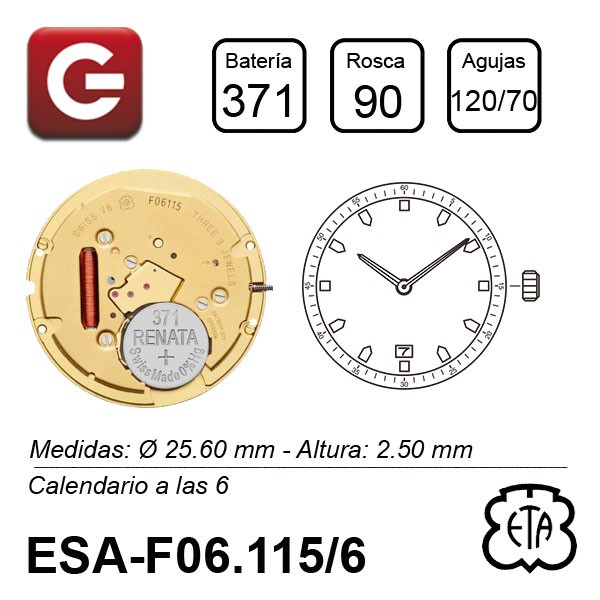ESA F06.115/6 SIN SEGUNDERO