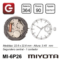 MIYOTA 6P26