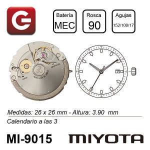 MIYOTA 9015 MIYOTA 9015