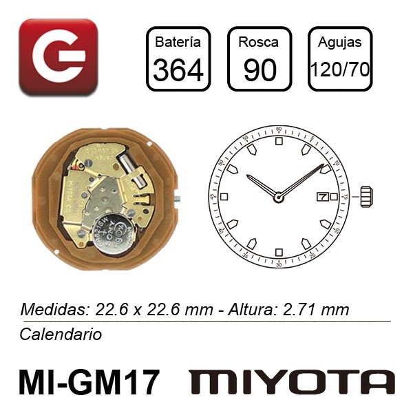 MIYOTA GM17 MIYOTA GM17