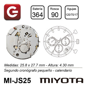 MIYOTA JS25 MIYOTA JS25