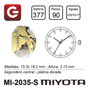 MIYOTA 2035 SUPER MIYOTA 2035 SUPER